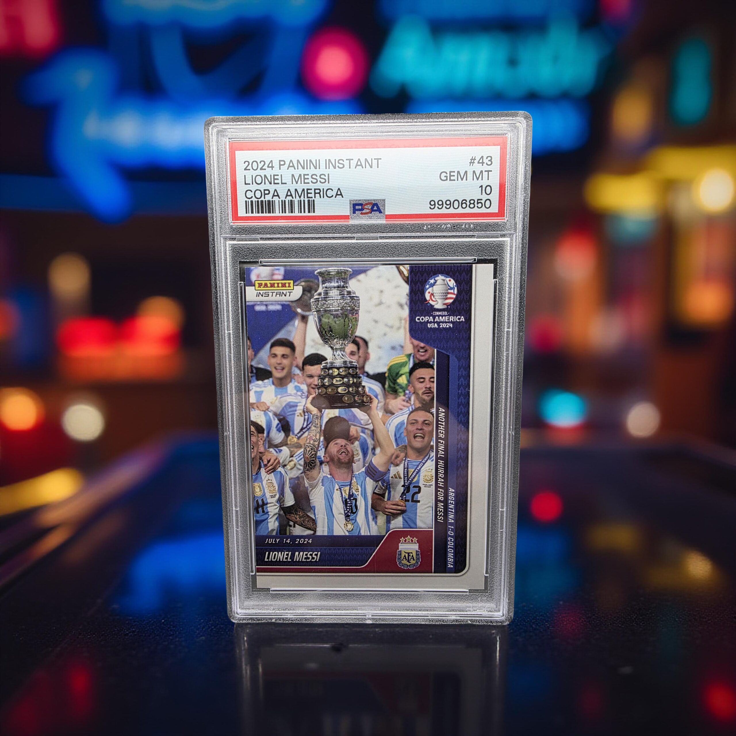 Lionel Messi Copa America 2024 PSA 10