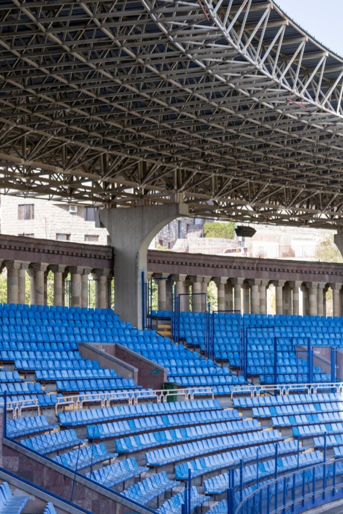 a large empty stadium