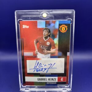 Gabriel Heinze 243/250 — Topps Manchester United 2025 Autographe RAW