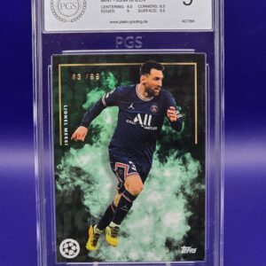 Lionel Messi 63/99 BGS 9 — Topps UEFA Champions League 2022 Certifie Vaulty