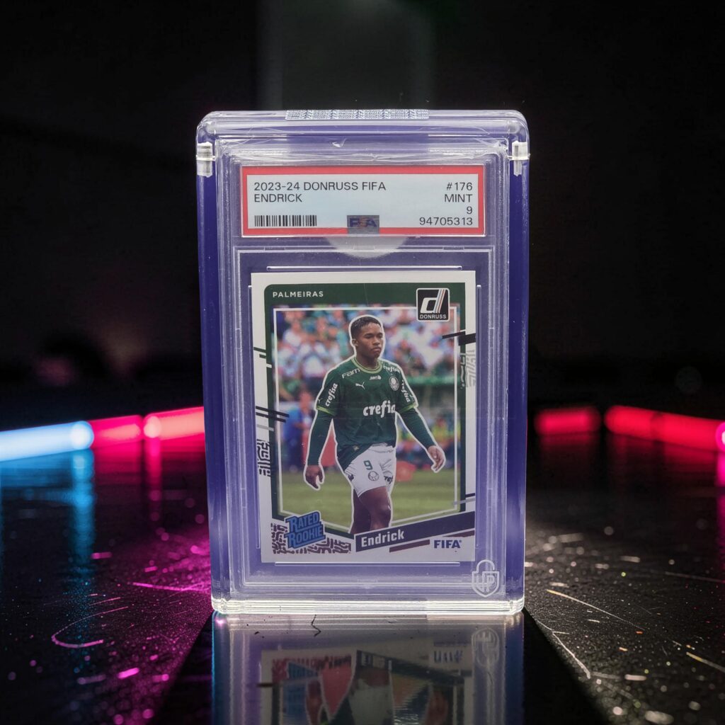 Endrick RC 2023-24 Donruss FIFA PSA 9 — Vaulty Certified