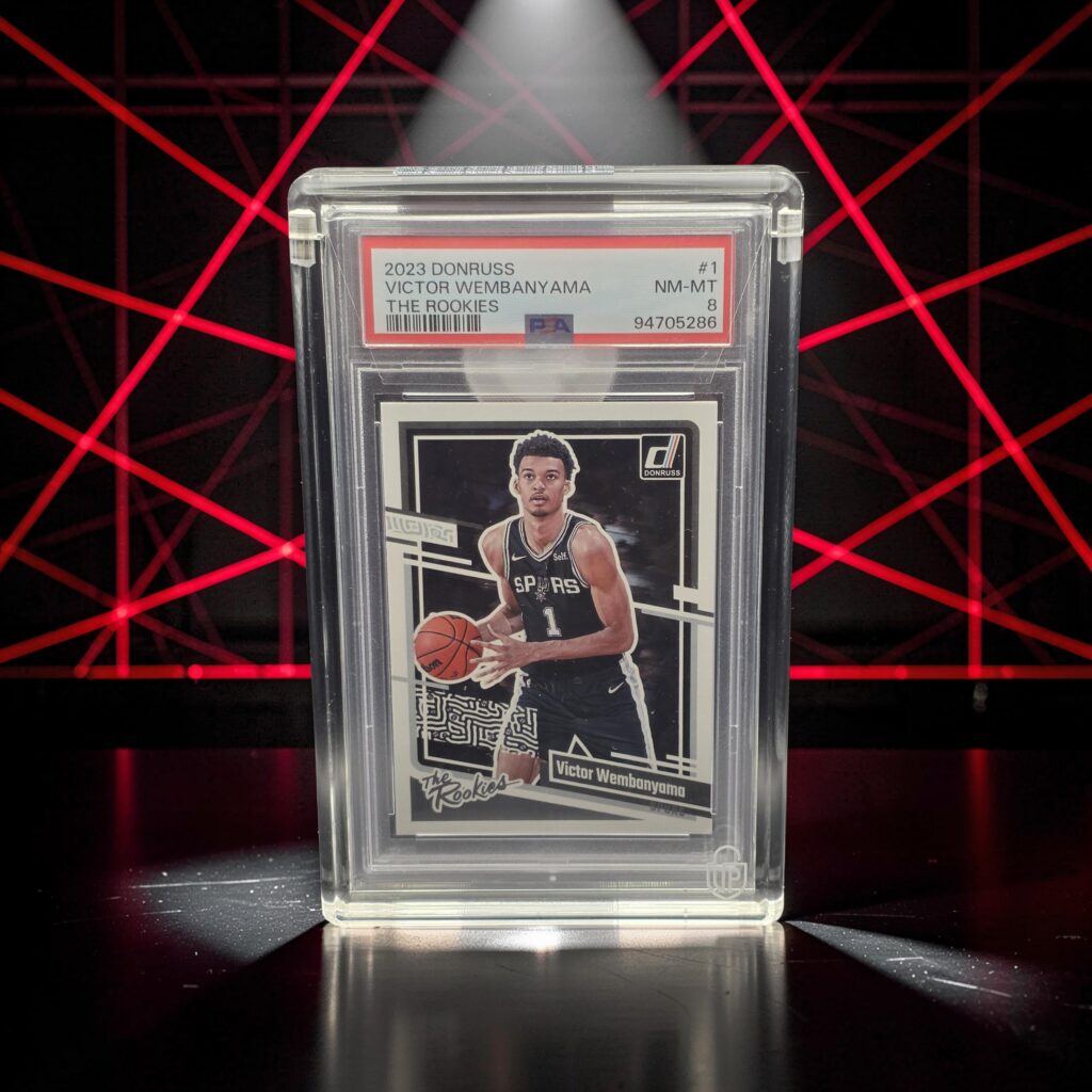 Victor Wembanyama RC 2023 Donruss The Rookies #1 PSA 8 — Vaulty Certified