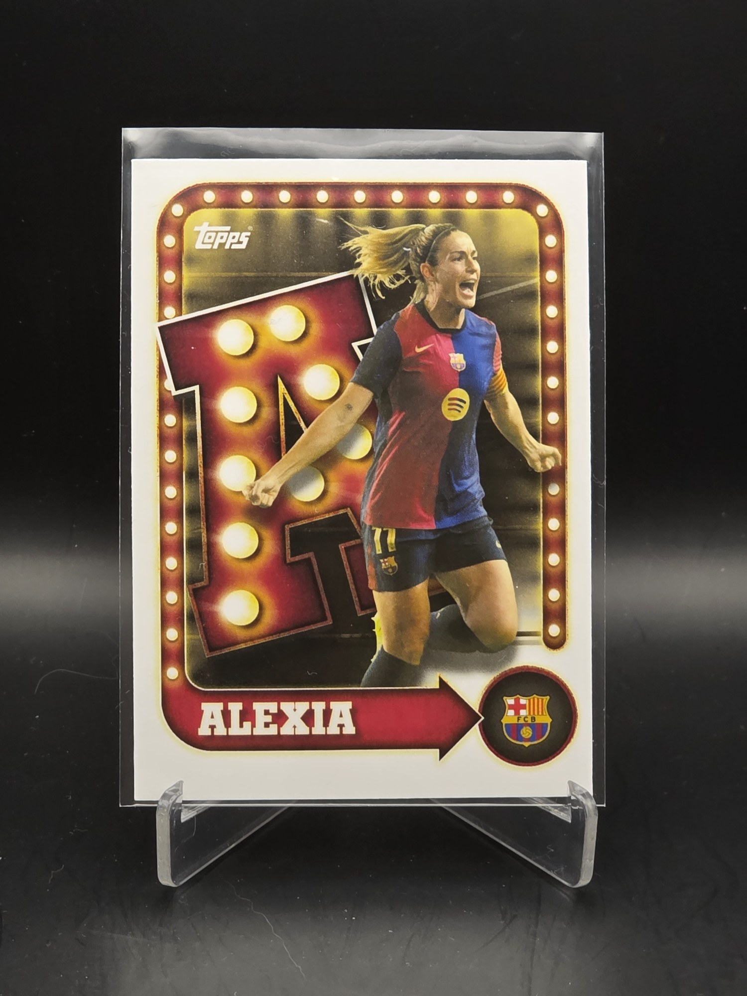 Alexia Putellas · Topps FC Barcelona Collector Tin 2025-26 · Name in Lights #21 · FC Barcelona